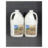 (2) Full one gallon jugs of deck wash