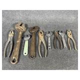 Crescent wrenches, Pliers