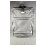 Black Softside Rolling Suitcase W/Zipper Compartme