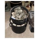 Enamel Pots w/Canning Jars
