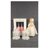 Angel Candle Holder, Christmas Angel Doll