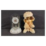Timex Anniversary Clock, Plaster Figurine Young