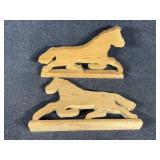 Handcut Horse Shelf Decorations
