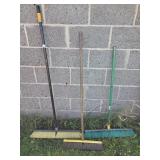 3 Push Brooms