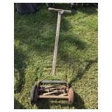 Old Push Behind Lawn Mower