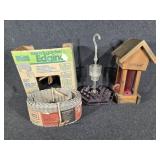 Garden edging, Hummingbird feeders