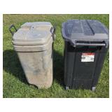 Hyper a tough 45 Gal Trash Bin, Plastic Trash Bin