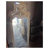 Wall mirror and shelf