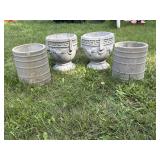 Cement Urns and Cylinders
