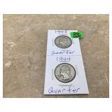 1945-S AND 1947-S QUARTERS
