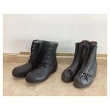 2 PAIR RUBBER BOOTS-SIZE 10