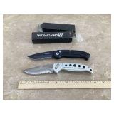 2 MAGNUM FOLDING CLIP KNIVES