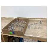 SILVER LEAF PATTERN GLASSES - GLASS