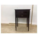 ANTIQUE 2 DRAWER NIGHTSTAND