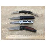 4 FOLDING POCKET KNIVES