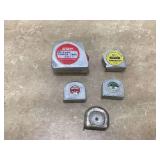 5 MISC TAPE MEASURES - TOOLS