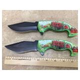 2 TRACTOR FOLDING KNIVES