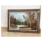 LARGE FRAMED PAINTING