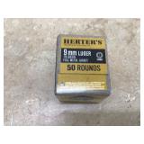 50 ROUNDS HERTER 9MM BULLETS