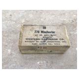 50 ROUNDS WINCHESTER 270 BULLETS