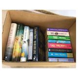 Various fiction books in physical format