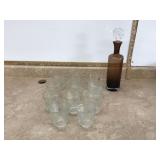 Collection of vintage glassware