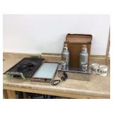 Vintage cooking set with mugs for couple