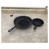 Antique cast iron skillets