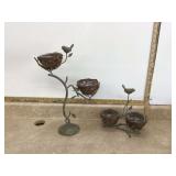 METAL BIRD NEST DECOR - HOME DECOR