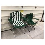 2 FOLDING CAMP CHAIRS W BAGS