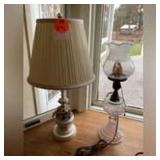 2 Vintage Mid Century Modern Table Lamps - Working