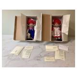 Marie Osmond collector dolls Rosie and Rags Marie Osmond collector dolls Rosie and Rags