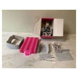 Marie Osmond doll in cow-themed outfit Marie Osmond doll in cow-themed outfit