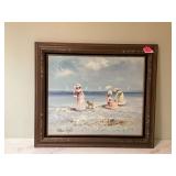 FRAMED BEACH PAINTING FRAMED BEACH PAINTING