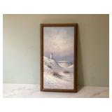 FRAMED BEACH PAINTING FRAMED BEACH PAINTING
