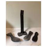 Cobblers shoe tools anvil and forms Cobblers shoe tools anvil and forms