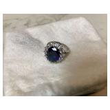 STERLING SILVER RING - GOLD & SILVER STERLING SILVER RING - GOLD & SILVER