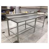 Durable stainless steel work surface