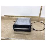Used George Foreman sandwich grill functional but requires cleaning