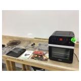 Go Wise air fryer oven with paperwork and accessories in working condition