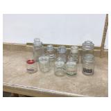 Various glass containers
