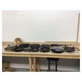 ASSORTED SKILLETS - KITCHEN   UTENSILS