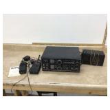 KENWOOD shortwave communication receiver and speaker UNIDEN scanner and