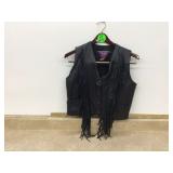 MOB LEATHER VEST-SIZE M