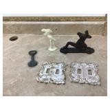 Rustic home accents cast iron bottle openers vintage metal light