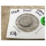 1968 ERROR DIME - COINS CURRENCY