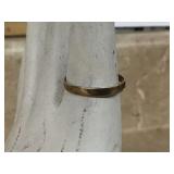 SOLID GOLD RING - GOLD & SILVER