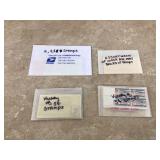 Various postage stamps for mailing