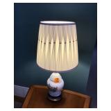 Glass Light Up Base Table Lamp (Works) - Mid Century Modern Style Lighting