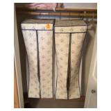 Storage bags for hanging clothes